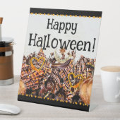 サンズ!サンシャイン!ハッピーハローウィン!:)矩形ST 台座サイン (インサイチュ)