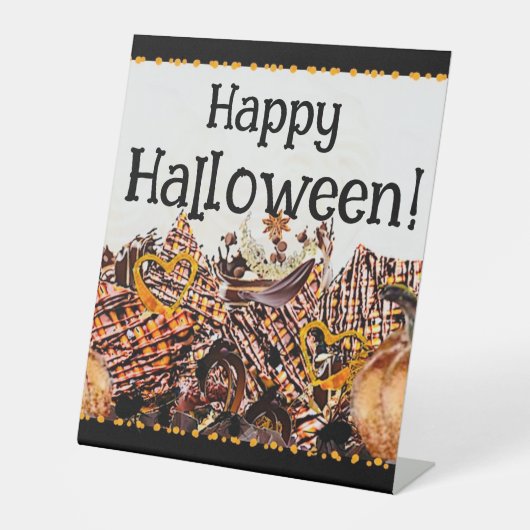 サンズ!サンシャイン!ハッピーハローウィン!:)矩形ST 台座サイン (正面)