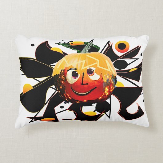 サンズ！サンシャイン!:)ハロウィン不気味のカボチャの太陽 アクセントクッション (正面)