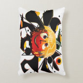 サンズ！サンシャイン!:)ハロウィン不気味のカボチャの太陽 アクセントクッション (正面(垂直))