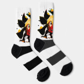 サンズ！サンシャイン!:)ハロウィン不気味のカボチャの太陽 ソックス (右)