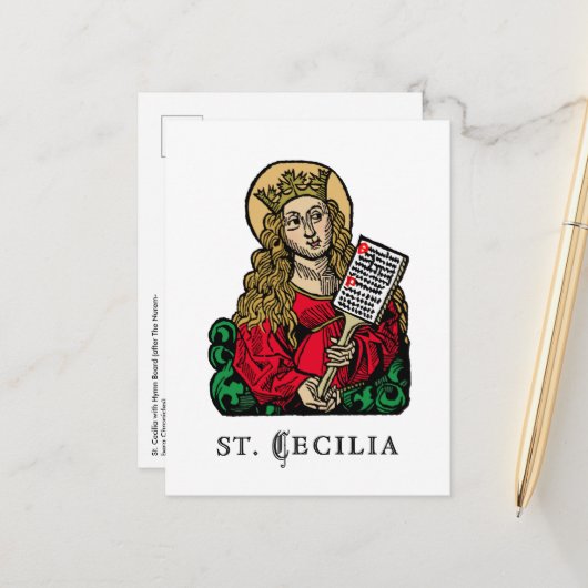 サンセシリアとHymn Board (ニュールンベルク) ポストカード (正面/裏面インサイチュ)