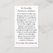 サンセシーエリアカスタマイズ可能な祈りの言葉カード コーリングカード (裏面)