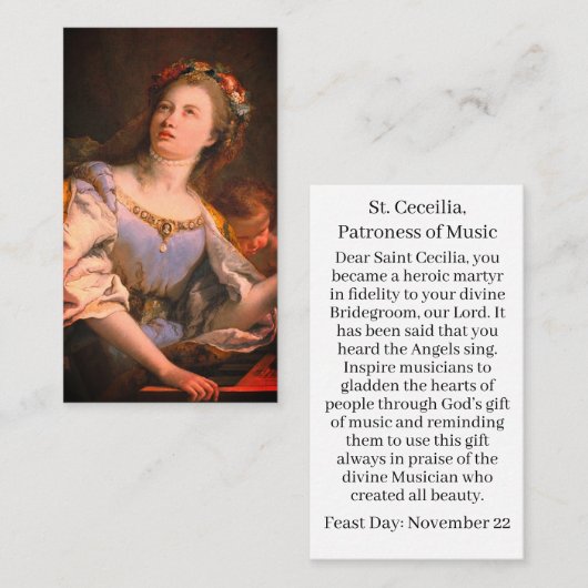 サンセシーエリアカスタマイズ可能な祈りの言葉カード コーリングカード (正面/裏面)