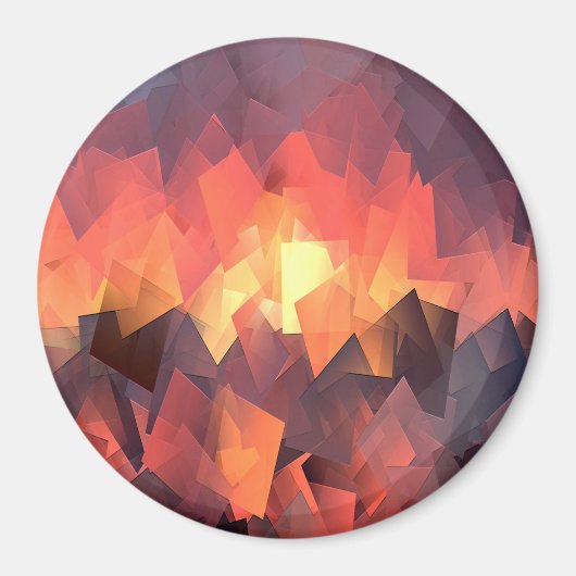 サンセットおもしろい..... マグネット (正面)