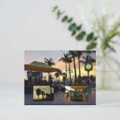 サンセットお祝いハガキ – フォートマイヤーズビーチ インビテーションポストカード (スタンド正面)