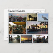 サンセットお祝いポストカード – フォートマイヤーズビーチ ポストカード (正面/裏面)