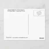 サンセットお祝いポストカード – フォートマイヤーズビーチ ポストカード (裏面)