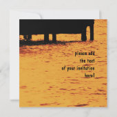 サンセットでの楽しいひとときのご招待 招待状 (裏面)