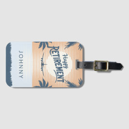 サンセットでの飛行機の引退荷物タグ ラゲッジタグ