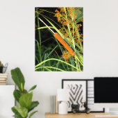 サンセットでキャットテール ポスター (ホームオフィス)