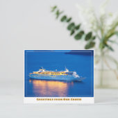 サンセットでクルーズ船 ポストカード (スタンド正面)