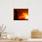 サンセットでゴルフ ポスター (キッチン)