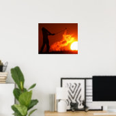 サンセットでゴルフ ポスター (ホームオフィス)