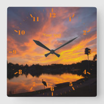 サンセットでサンダヒルクレーンのシルエットをパーソナライズ