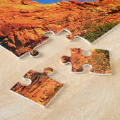 サンセットでバランスの取れた岩 ジグソーパズル (側面)