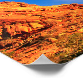 サンセットでバランスの取れた岩 ポスター (角)