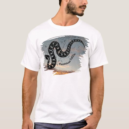 サンセットでマサソーガガラトルスネーク薬と名付けられる Tシャツ (正面)