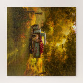 サンセットでリンゴの収穫 ジグソーパズル (横)