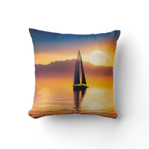 サンセットで帆船