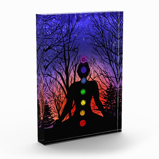 サンセットで瞑想ヨガ フォトブロック (左)