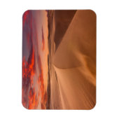 サンセットで砂漠の砂丘 マグネット (縦)