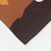 サンセットで馬に乗ったカウボーイパーソナライズされた フリースブランケット (角)