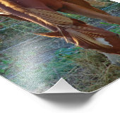 サンセットで馬 フォトプリント            (角)