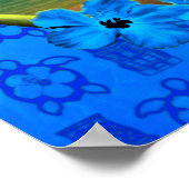 サンセットとサーフボード ポスター (角)