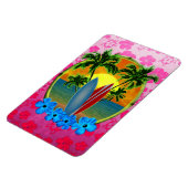 サンセットとサーフボード マグネット (左側)