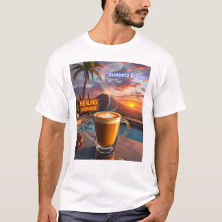 サンセットとシップ Tシャツ