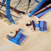 サンセットとセーラーボーツインザハーバーパズル ジグソーパズル (側面)