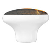 サンセットと帆船の熱帯風景写真 セラミックノブ (側面)