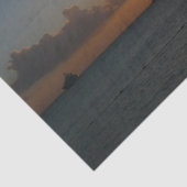 サンセットと帆船の熱帯風景写真 薄葉紙 (詳細)