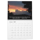 サンセットと感動的聖なる書物、 経典 カレンダー (1月 2027)