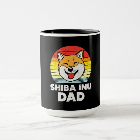 サンセットと秋田犬 |プレゼント マグカップ (中央)