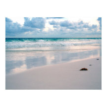 サンセットにピンクの光るビーチ