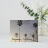 サンセットにヤシの木 ポストカード (スタンド正面)