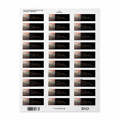 サンセットに帆船ビューティフルピンクシースケープ ラベル (フルシート)