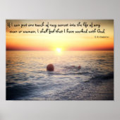 サンセットに関するG.K.チェスタートン引用文 – ポスター (正面)