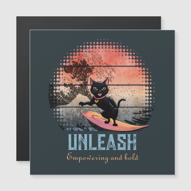 サンセットねこ磁気カード (正面/裏面)