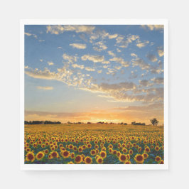サンセットのひまわり スタンダードランチョンナプキン
