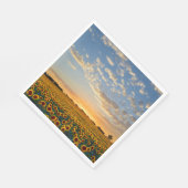 サンセットのひまわり スタンダードランチョンナプキン (角)