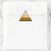 サンセットのひまわり 三角形シール (バッグ)