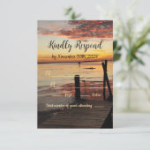 サンセットのイルカ返信カード 出欠カード (スタンド正面)