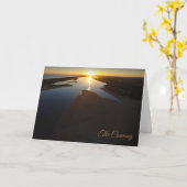 サンセットのクーアロング カード (黄色い花)