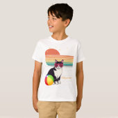 サンセットのクールキャットビブス Tシャツ (正面フル)