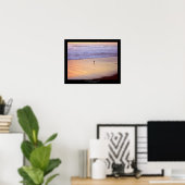 サンセットのサンドパイパー:ベンチュラ – カリフォルニア ポスター (ホームオフィス)
