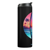 サンセットのサーフボード タンブラー (回転左)