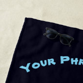 サンセットのサーフボード ビーチタオル (インサイチュ)